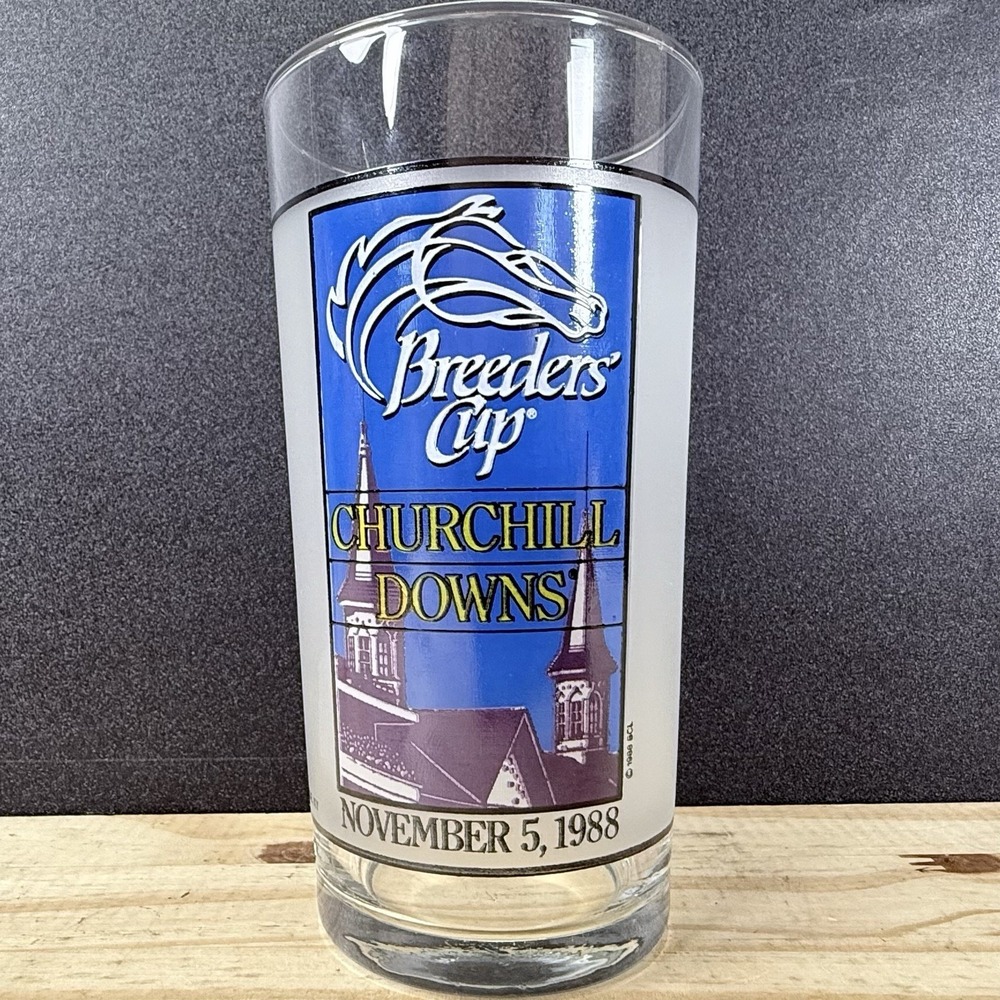 Vintage Breeders' Cup‎ 1988 Souvenir Glass Churchill Downs Barware